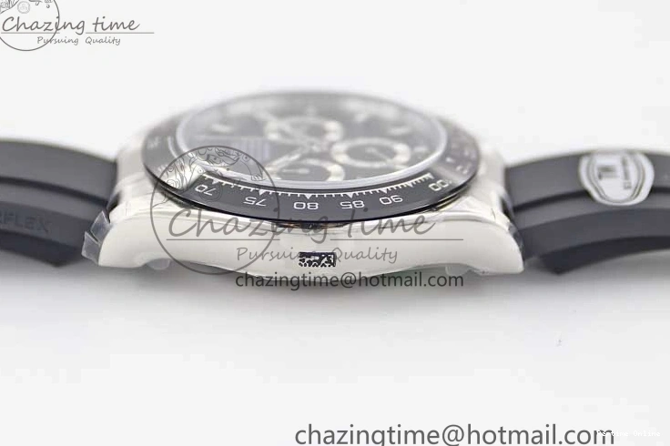 0129 Refined Daytona 116519 SS TWF 1:1 Best Edition 904L Steel Black Dial on Oysterflex Strap A 2409